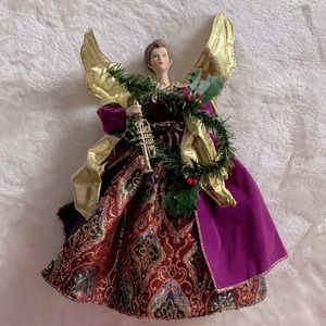 Porcelain Christmas Tree Angel Topper